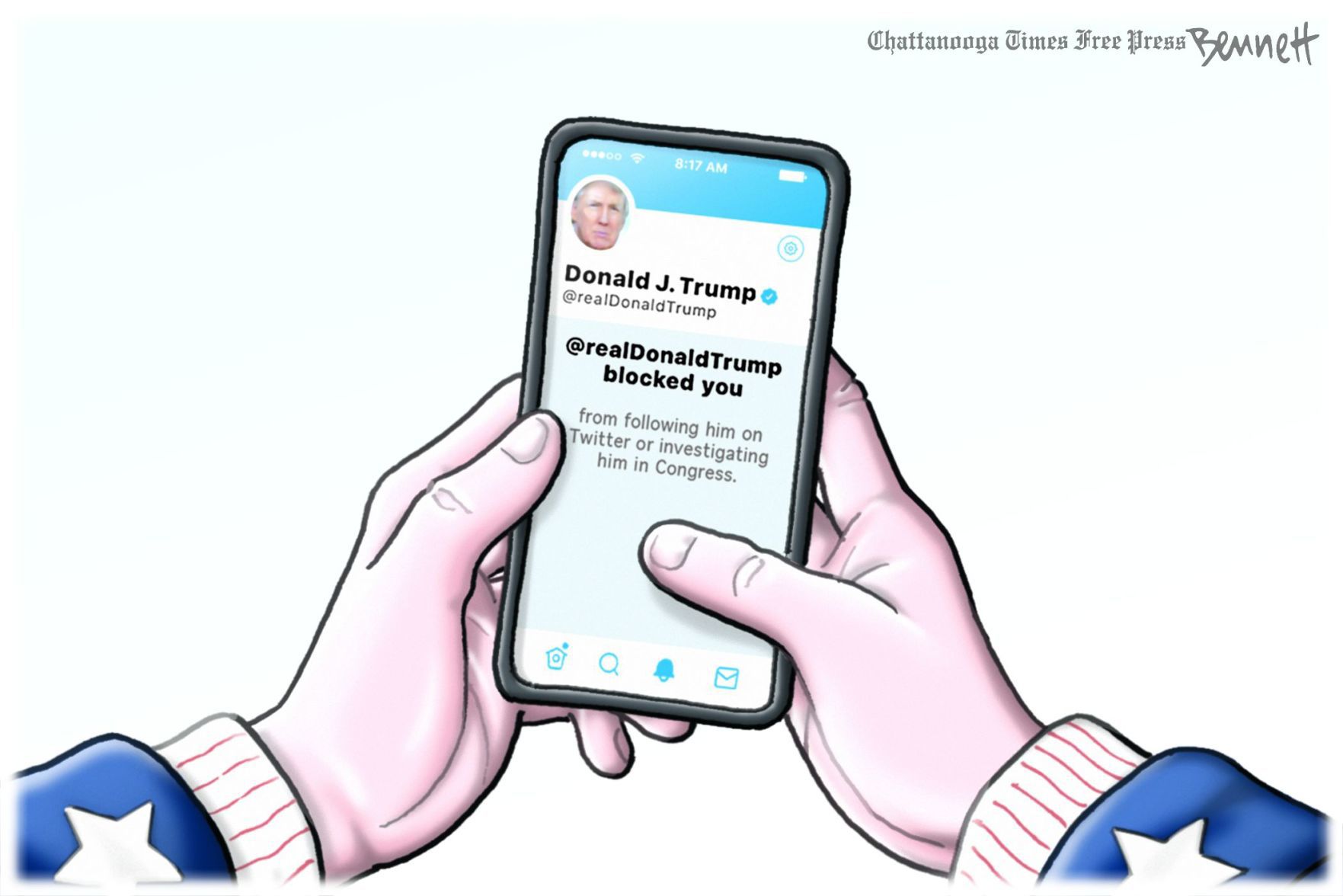 Bennett editorial cartoon